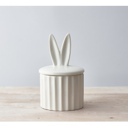 Ridged Storage Bunny Ears Pot