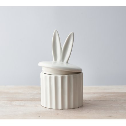 Ridged Storage Bunny Ears Pot