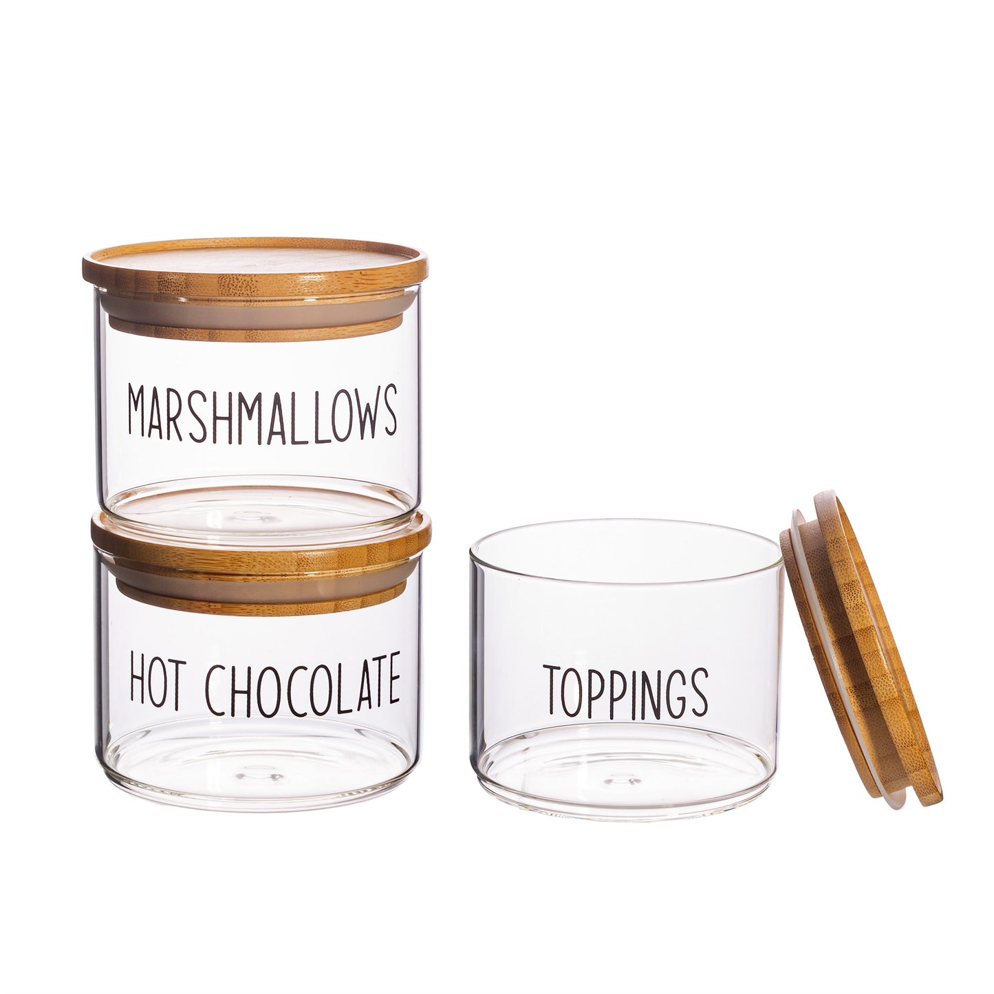 Hot Chocolate Stacking Jars - Set Of 3